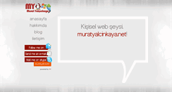 Desktop Screenshot of muratyalcinkaya.net